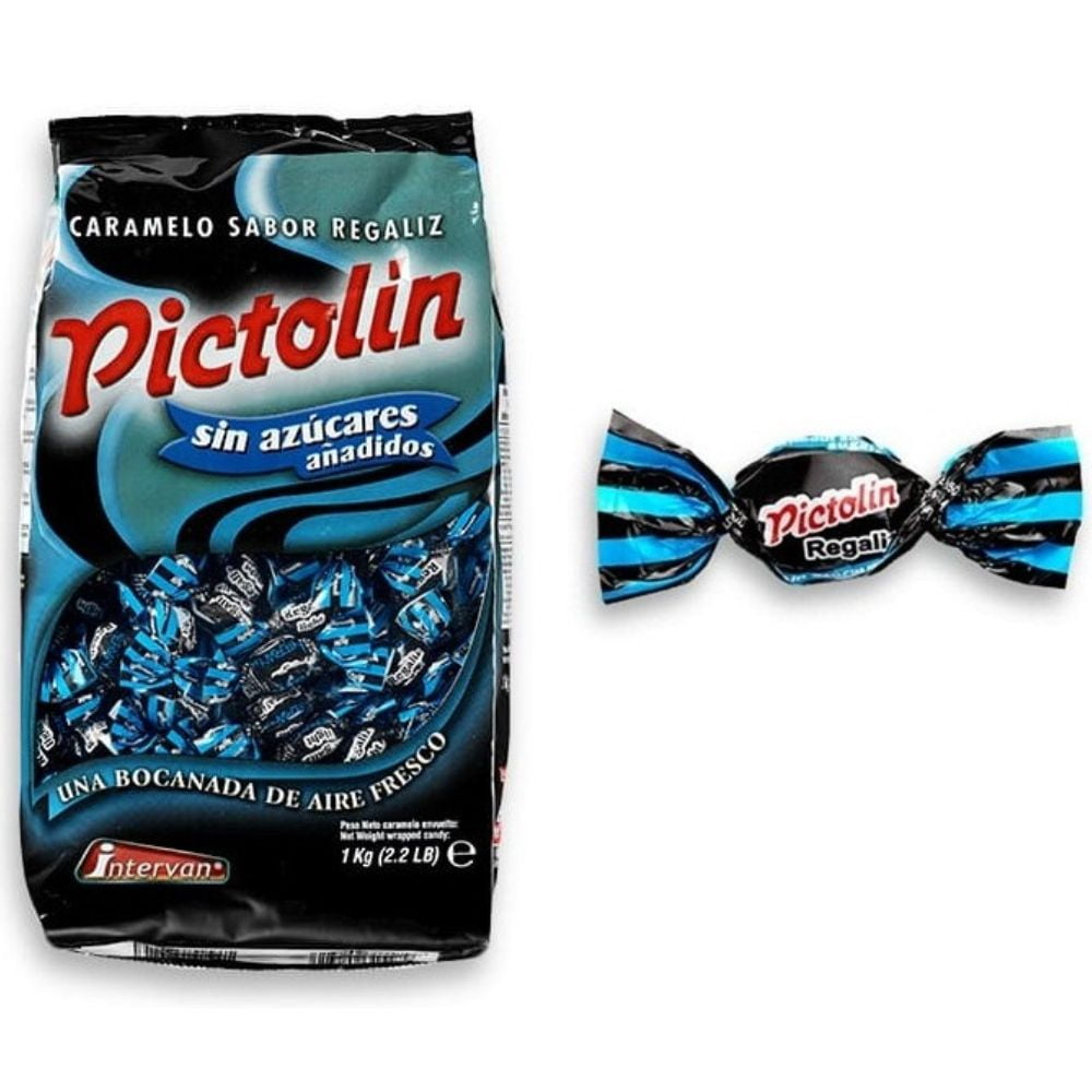 Pictolin Sugar-Free Black Licorice Candies 17.5 oz