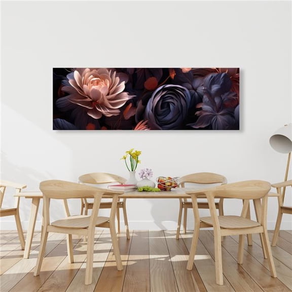 Pictorem C1RC20609EHX7K 20 x 60 in. Sublime Light - Purple Canvas Wall Art for Home Decor - Elegant Design