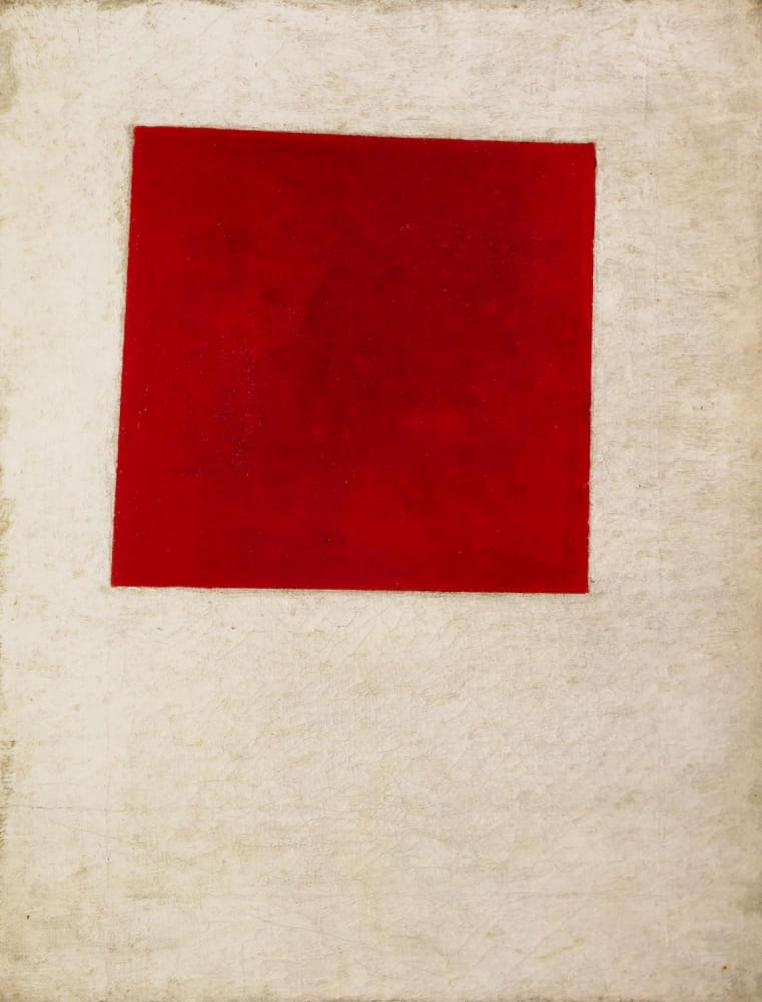 Pictorial Representation of a Peasant Woman in 2 Dimensions call Red S Canvas Art - Kazimir Malevich (24 x 36)