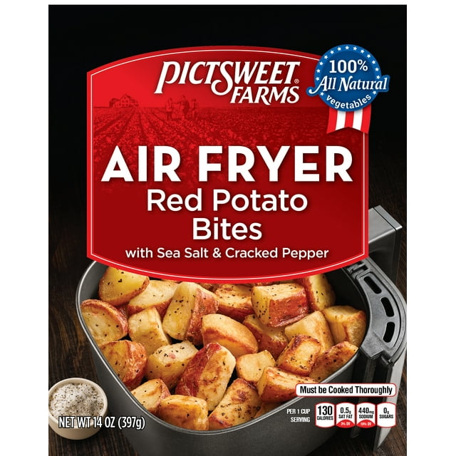 Pictsweet Farms Air Fryer Red Potato Bites, Sea Salt & Cracked Pepper, Frozen, 14 oz