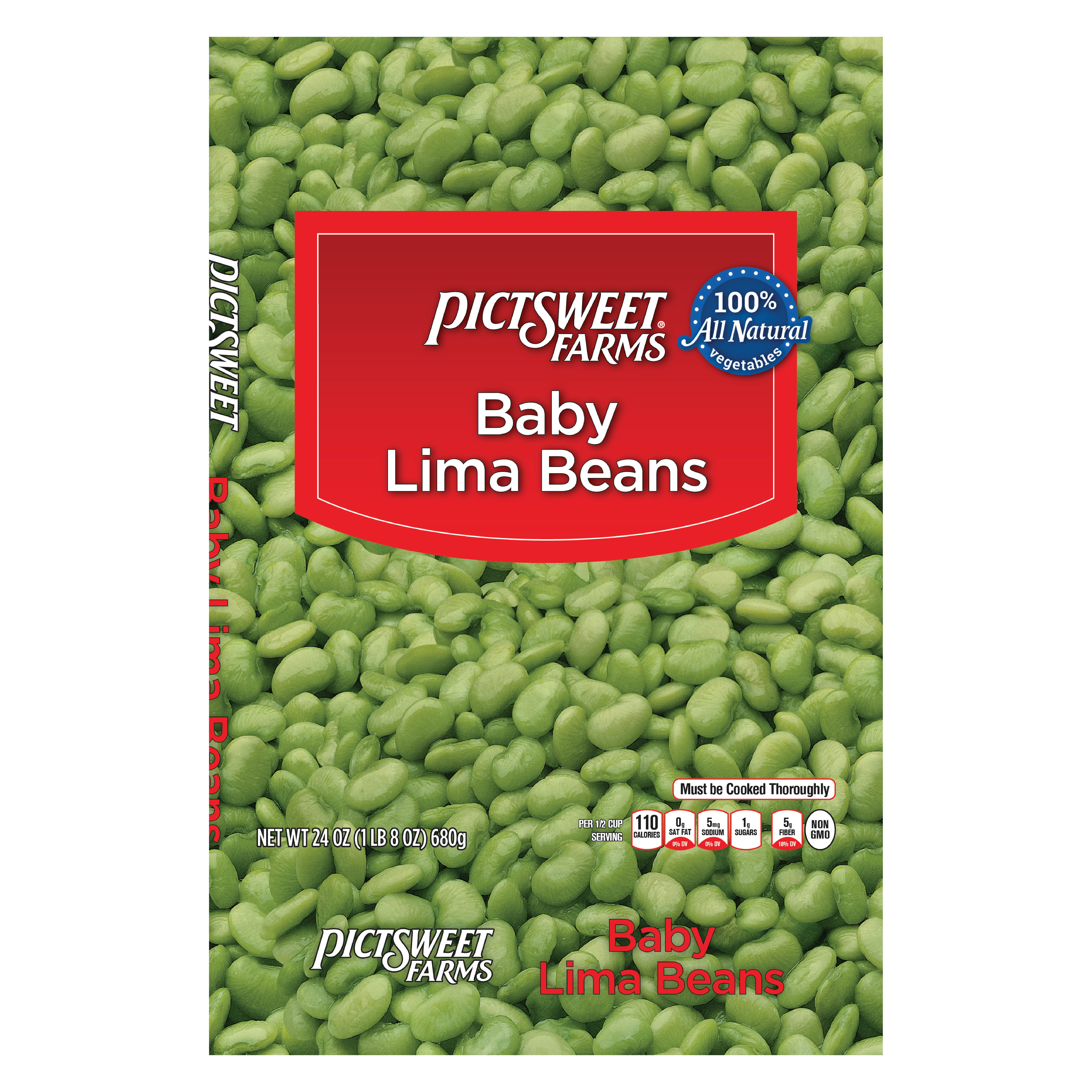 Pictsweet Farms Baby Lima Beans, Frozen Vegetables, 24 oz.