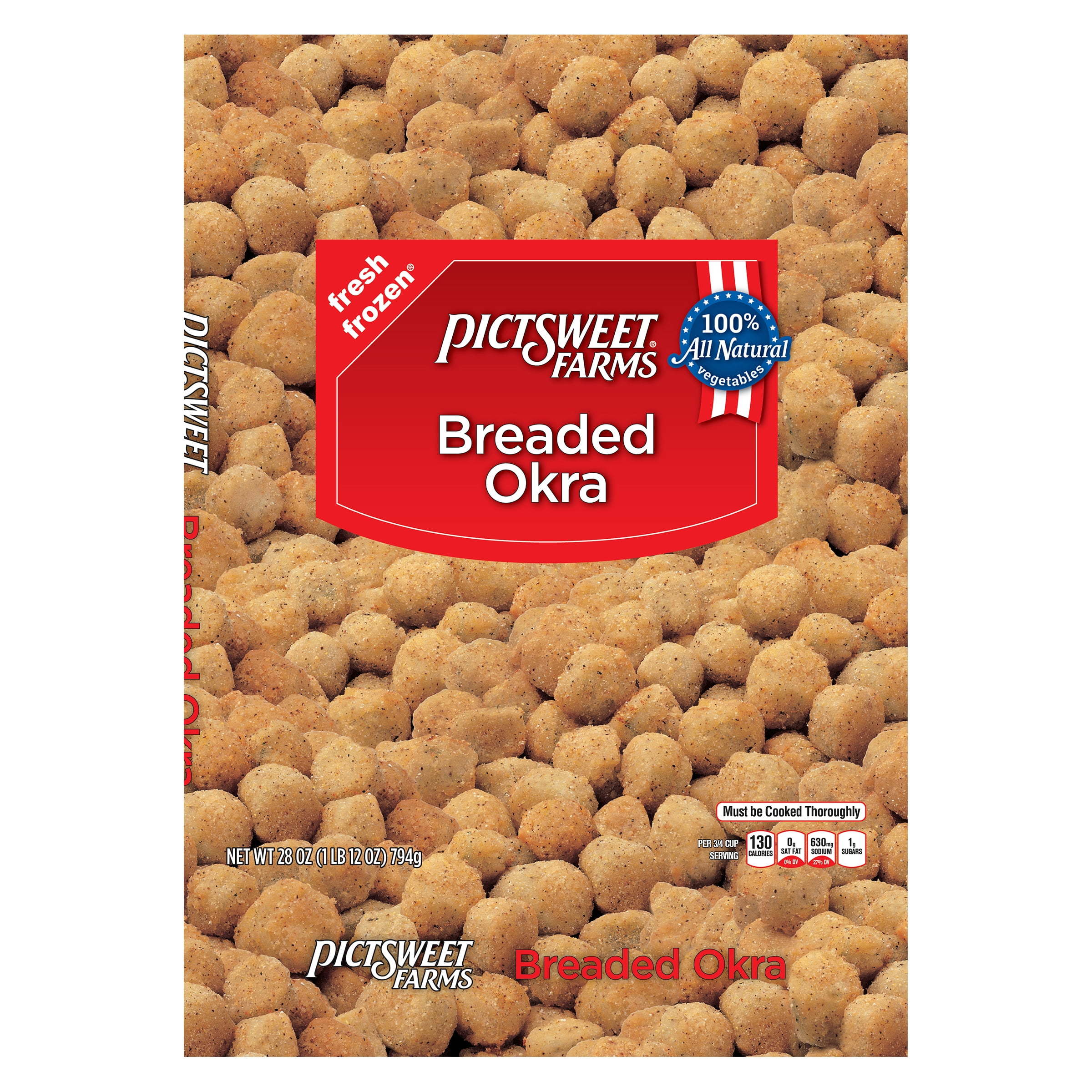 Pictsweet Farms® Breaded Okra Frozen Vegetables Contains Milk 28 Ounces