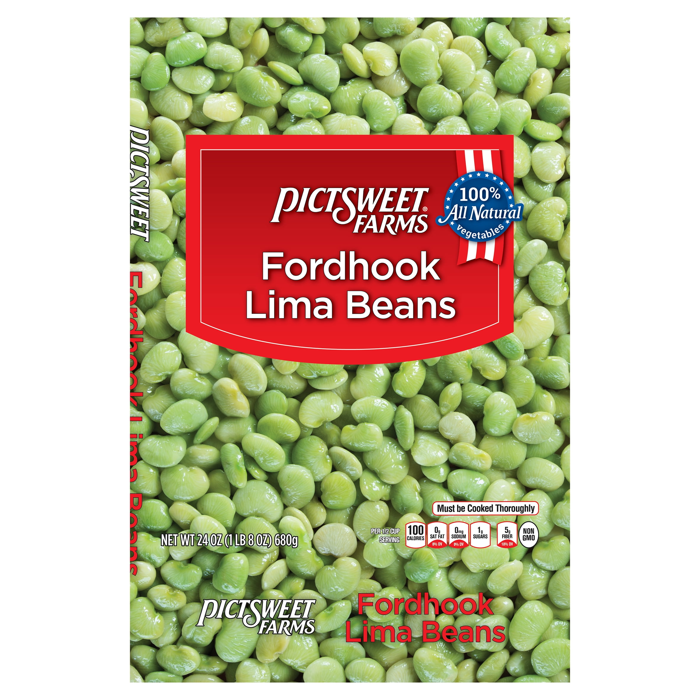 Pictsweet Farms® Fordhook Lima Beans, Fresh and Frozen Beans & Legumes Type, 24 oz