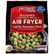 Pictsweet Farms Frozen Seasoned Vegetables for the Air Fryer Lightly Breaded Okra, 14 oz Bag