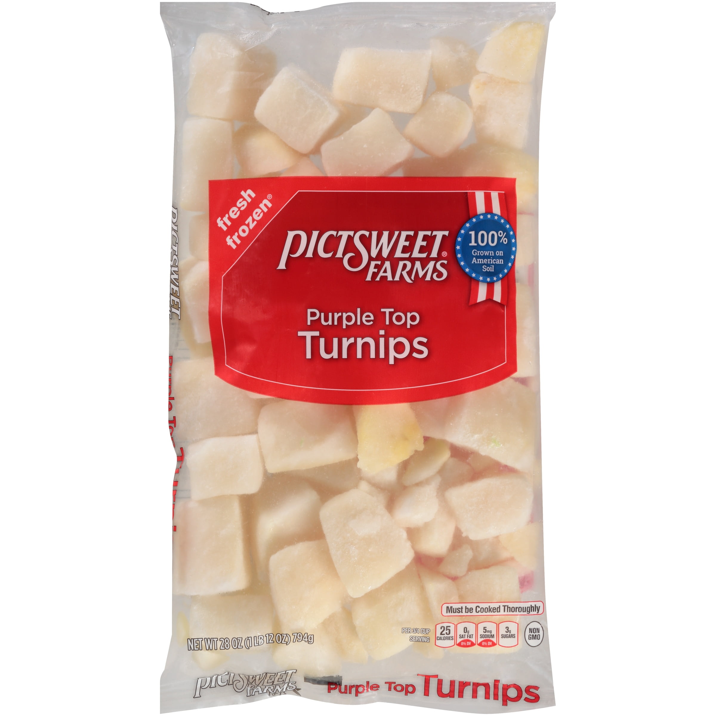 Pictsweet Farms® Purple Top Turnips, Frozen 28 oz