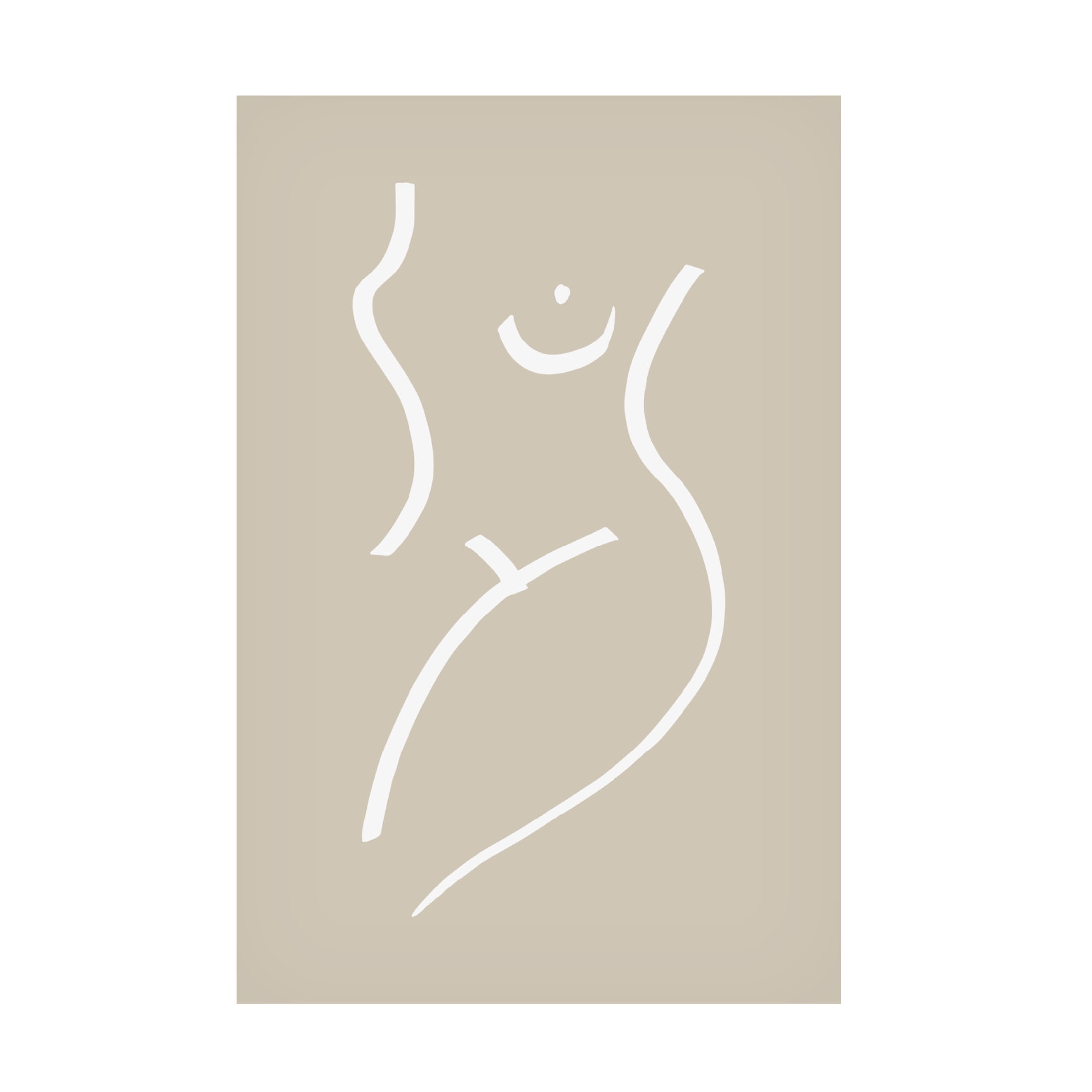 Pictufy Studio 'Body Sketch Sand' Canvas Art - 16 x 24 Inches