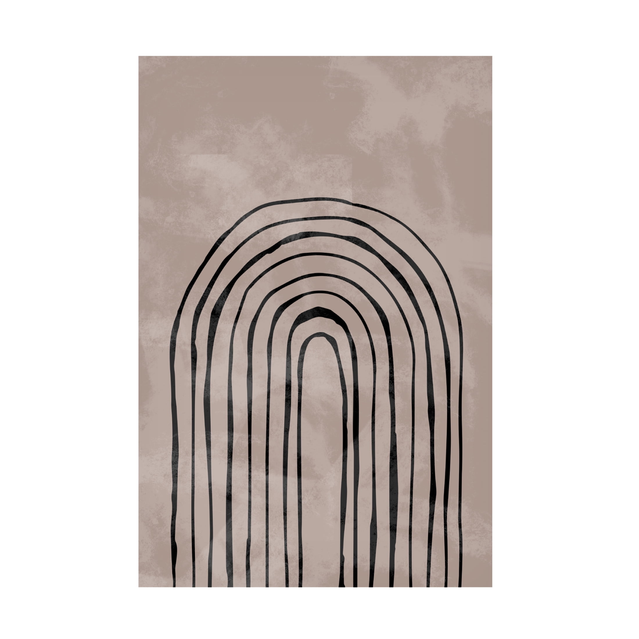 Pictufy Studio II 'Arch One Way 4 Black' Canvas Art - 30 x 47 Inches