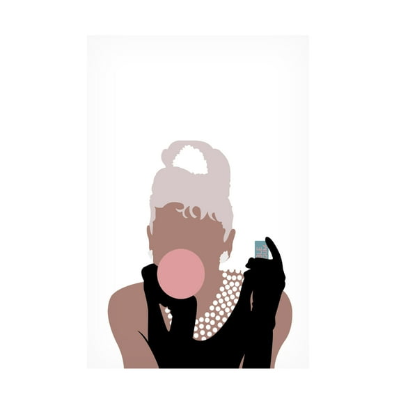 Pictufy Studio II 'Bubblegum Girl' Canvas Art - 12 x 19 Inches