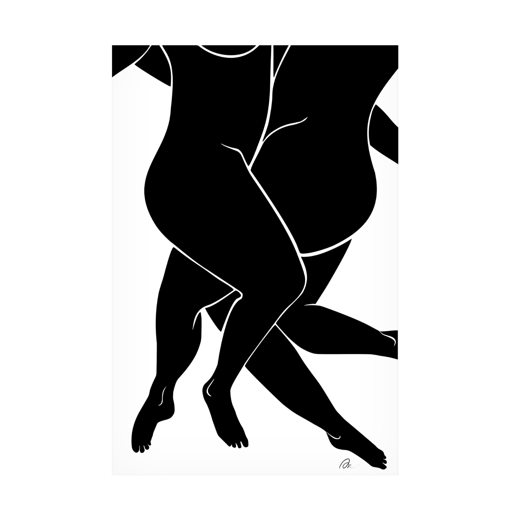 Pictufy Studio II 'Lovers Black' Canvas Art - 16 x 24 Inches