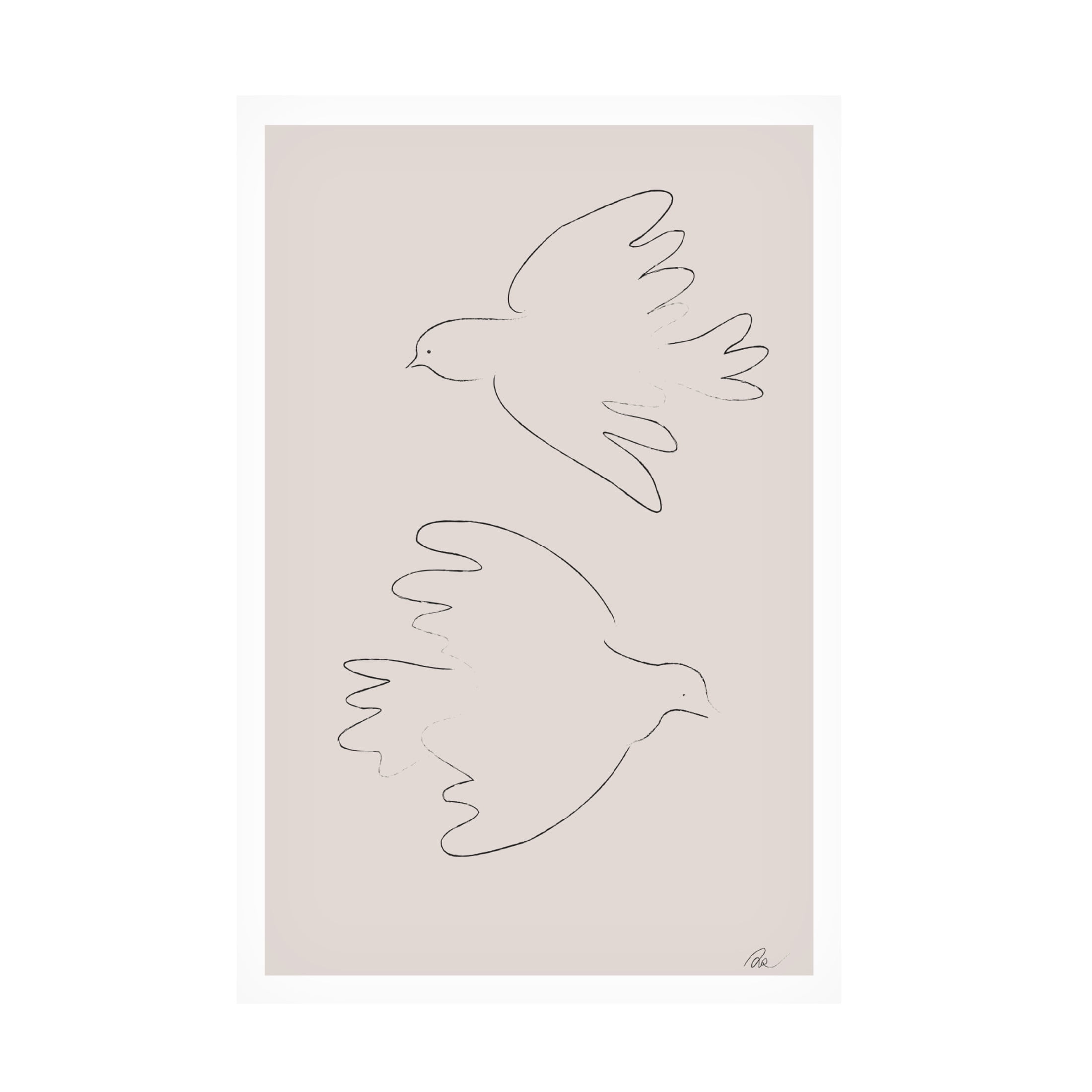 Pictufy Studio II 'Two Doves' Canvas Art - 30 x 47 Inches