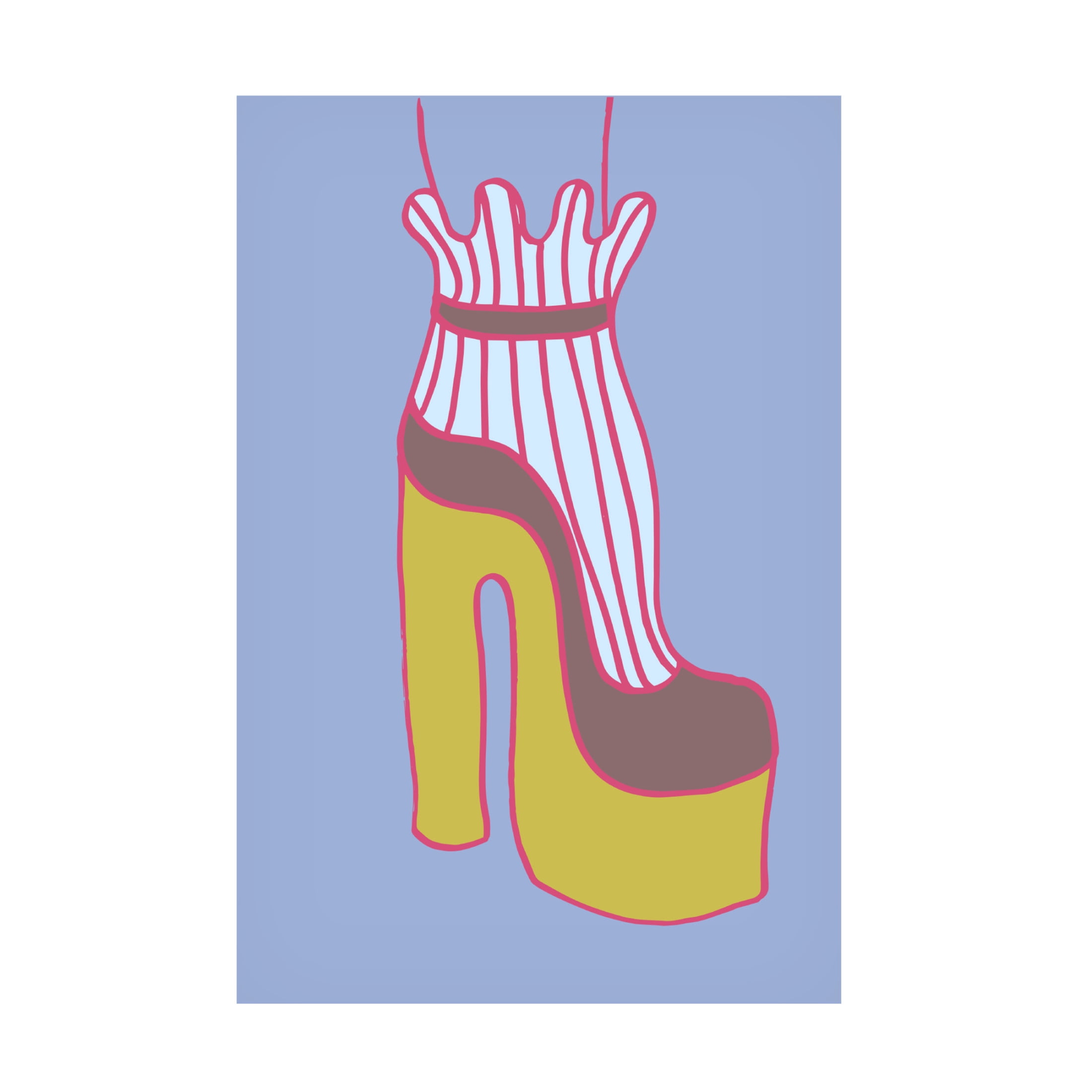 Pictufy Studio 'Yellow Heel 1' Canvas Art - 12 x 19 Inches