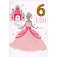 thumbnail image 1 of Pictura 6 Today : Princess In Pink Gown Sixth / 6th Birthday Card for Girl, 1 of 2