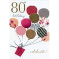 thumbnail image 1 of Pictura Balloons Lifting Gift Sara Miller 80th Birthday Card, 1 of 2