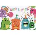 thumbnail image 1 of Pictura Birthday Monsters Juvenile / Kids Birthday Card, 1 of 2