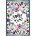 thumbnail image 1 of Pictura Birthday Wishes Floral with Teal Frame Michele Frusciano Two Twenty Two Feminine Birthday Card for Her / Woman, 1 of 2