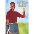 thumbnail image 1 of Pictura Drink Responsibly: Man Holding Beer Glass While Grilling Funny Birthday Card for Men, 1 of 2