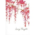 thumbnail image 1 of Pictura Hanging Red, Pink and Purple Blossoms : Loving Thoughts Encouragement Card, 1 of 2