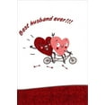 thumbnail image 1 of Pictura Hearts on Tandem Bike Best Husband Ever Valentine's Day Card, 1 of 2
