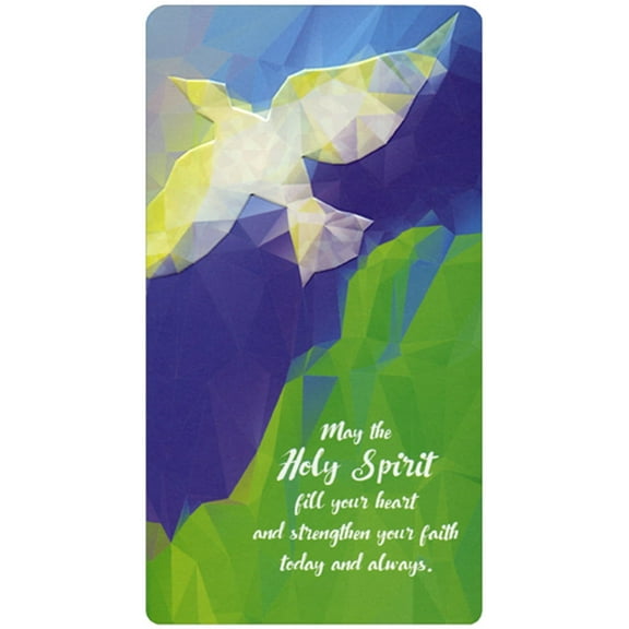 Pictura Holographic Dove on Purple and Green Money Holder Confirmation Congratulations Card