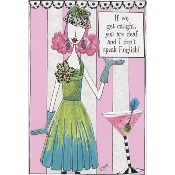 Pictura If We Get Caught Dolly Mamas Funny / Humorous Feminine Birthday Card for Her / Woman