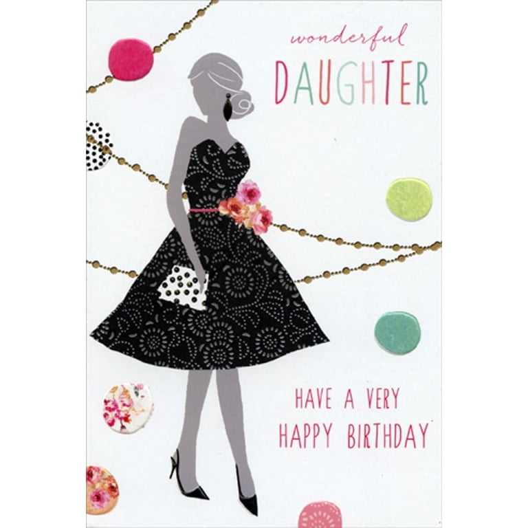 dress birthday card Floral Dress cards, birthday card. Mother's day