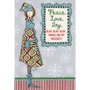 Pictura Peace, Love, Joy Blah, Blah, Blah Funny / Humorous Christmas Card