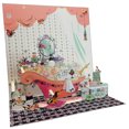 thumbnail image 1 of Pictura Pink Bathtub : Bubble Bath : Vanity Desk and Mirror 3D Pop Up Keepsake Greeting Card, 1 of 3