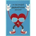 thumbnail image 1 of Pictura Rock n Roll Heart with Raised Hands Making Cool Gesture Valentine's Day Card for Grandson, 1 of 2