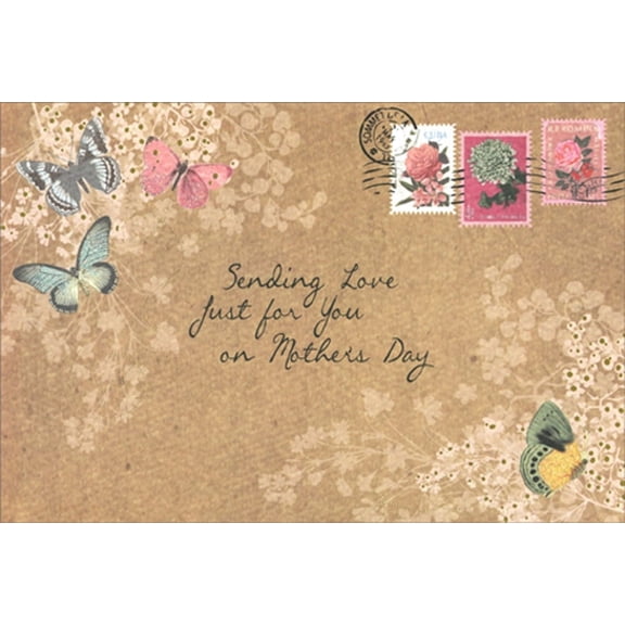 Pictura Sending Love Butterfly Postcard Mother's Day Card for Someone Special