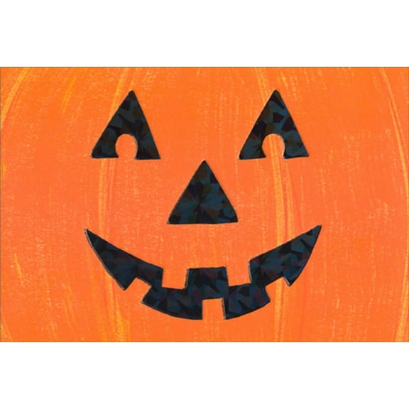 Pictura Smiling Pumpkin Close-Up Halloween Card