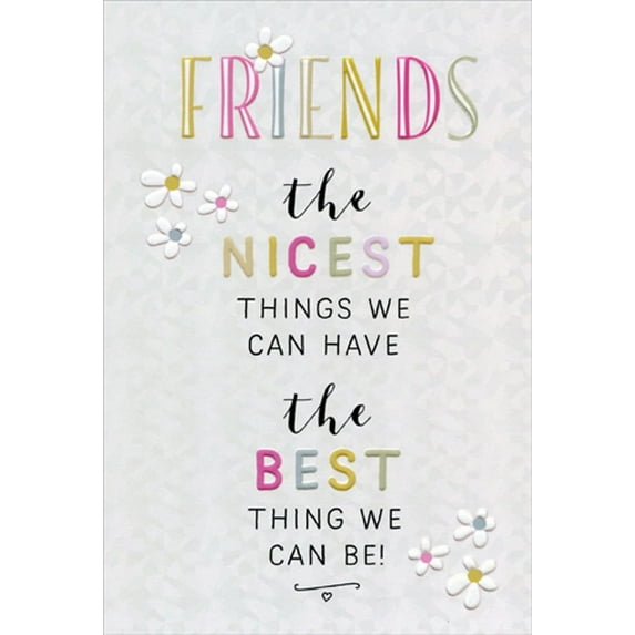 Pictura The Nicest and The Best More Than Words Birthday Card For Friend