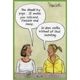 thumbnail image 1 of Pictura Yoga vs Vodka Eric Decetis Funny / Humorous Feminine Birthday Card for Her, 1 of 2