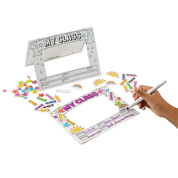 Picture Autograph Frames Classpack - Activities for Kids & Adults - 30 Pieces