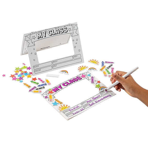 Picture Autograph Frames Classpack - Activities for Kids & Adults - 30 Pieces
