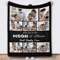 thumbnail image 1 of Picture Blankets Customized, 10 Photos Customized Blanket, Custom Picture Blankets, Gifts for Sister Dad Mom Daughter Son, 1 of 5