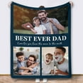thumbnail image 1 of Picture Blankets Customized, 10 Photos Customized Blanket, Custom Picture Blankets, Gifts for Sister Dad Mom Daughter Son, 1 of 5
