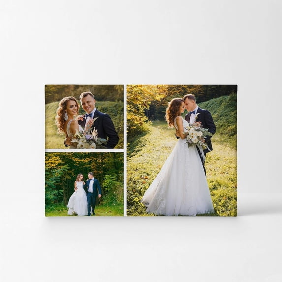 Picture Custom Canvas Print with your Photos Personalized Photo Custom Photo Prints w/Framed Gifts for men Wedding Gift