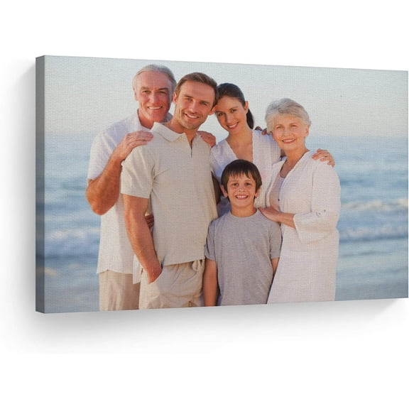 Picture Custom Canvas Print with your Photos Personalized Photo Custom Photo Prints w/Framed Gifts for men Wedding Gift