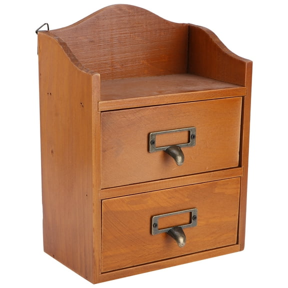 BRIGHTFUFU Wood Storage Box 1Pack 9.7In