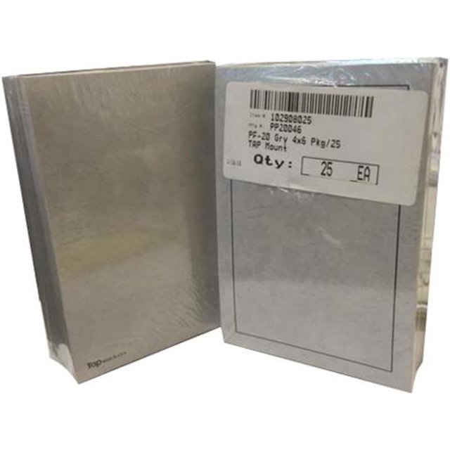 Picture Folder Frame for 4x6" Horizontal Photo, Gray Marble, 25Pack