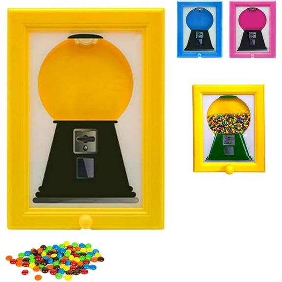 Picture Frame Candy Dispenser, Handy Candy Frame, Candy Dispenser Picture Frame, Gumball Machine, Fast Distribution Candies, Nuts, Dog & Cat Treats, Suitable for Birthday & Holiday Gifts