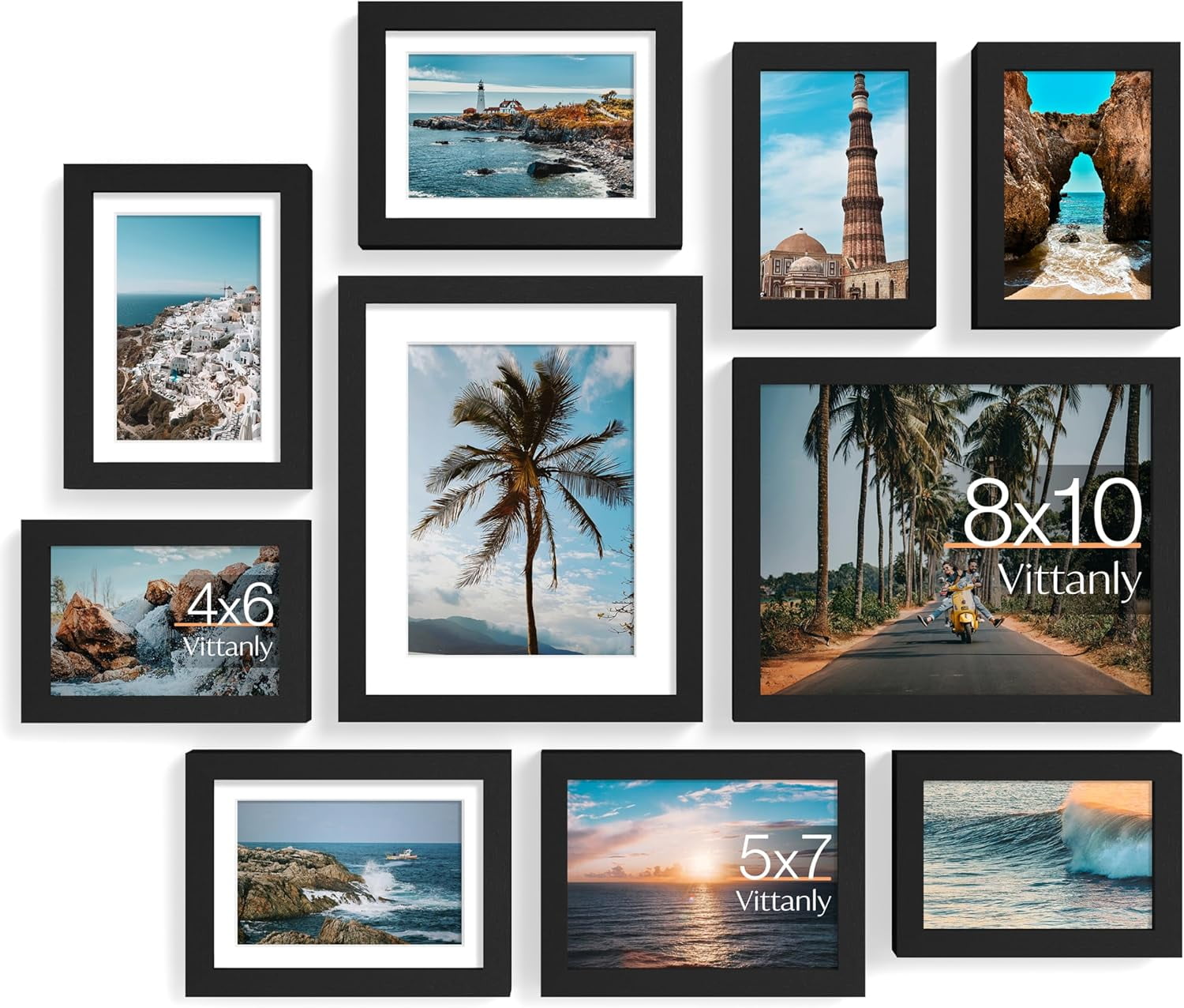 Multiple Wall Frame Picture Frame Collage Connected Decor, Gallery Wall Frame Set for Wall ...