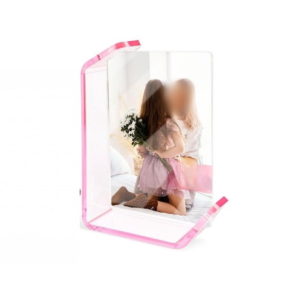 Picture Frame Floating Acrylic Photo Frames Double Sided Modern Tabletop Stands