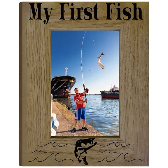 Picture Frame Friendship Know No Distance Wood Engraved Photo Frames Display Fits 4 x 6in Horizontal Photos Postcard Tabletop DIY