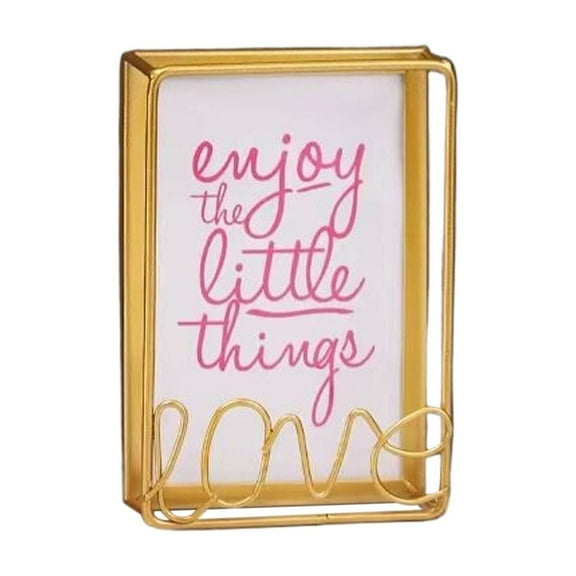 Picture Frame Gold Matte Thin Metal, Square Frame for Desk And Wall Mounting, Aluminum Floating Photo Frame Bulk Collage Harlik