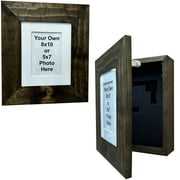 Picture Frame Hidden Storage Cabinet Dark Walnut by Bellewood Designs