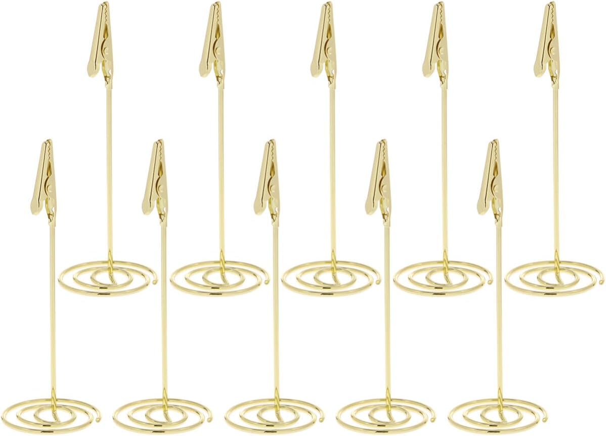 Picture Frame Holder Stand Pink Business Card Holder Wedding Table Numbers Memo Note Photo Stand