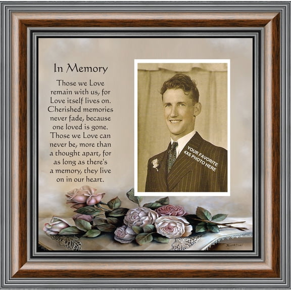 Picture Frame In Memory of a Loved One, Condolence or Sympathy Gift, 10x10 6532