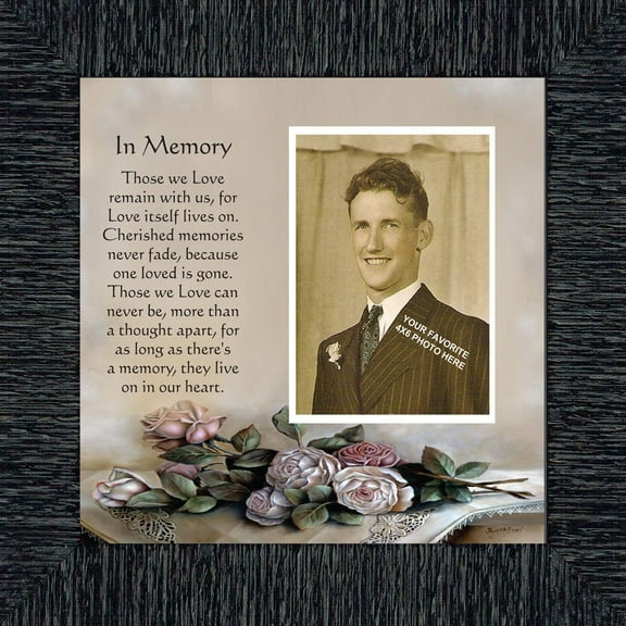 Picture Frame In Memory of a Loved One, Condolence or Sympathy Gift, 10x10 6532