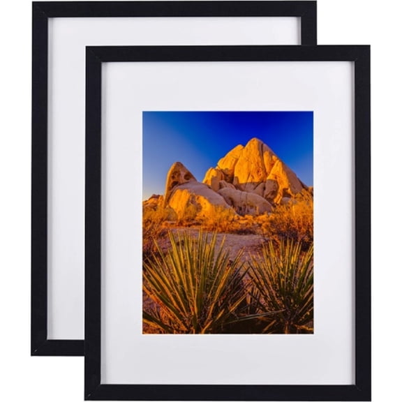 Picture Frame MDF BLACK FRAME 16X20" Wall Mount Display, Pack of 2